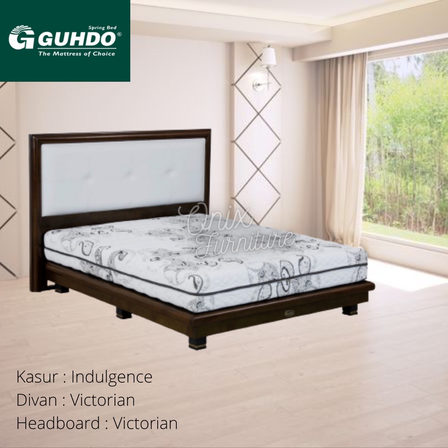 Springbed Fullset Guhdo 100x200 - Indulgence Victorian - Putih