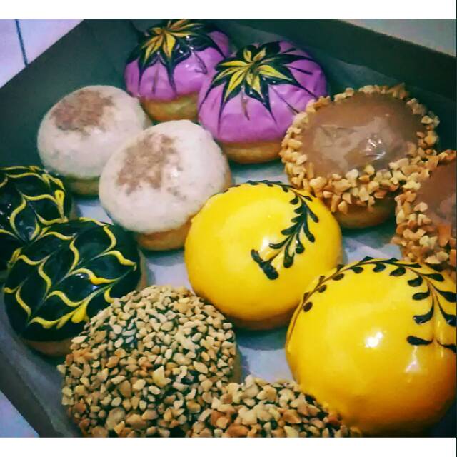 

Donat mini toping glaze