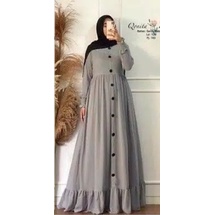 ( S M L XL XXL XXXL 5L ) TANIA MAXI DRESS JUMBO MURAH R_PROJECT-Grey