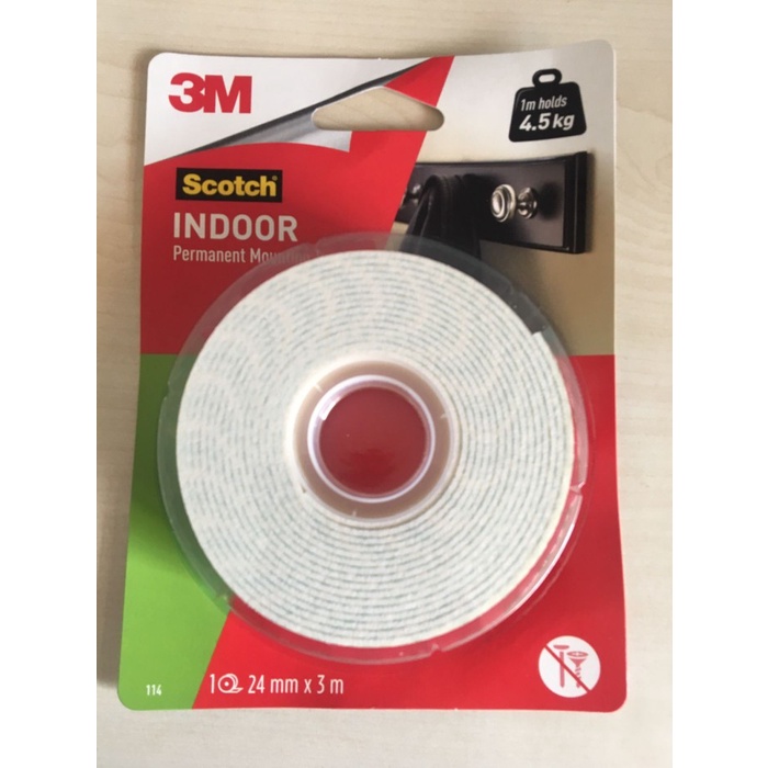 

Sale!!! Scotch Double Tape Mounting 24Mmx3M 110-3A / Double Tape Busa /3M Murah