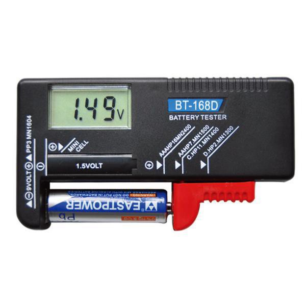 Digital Universal Battery Tester for 9V, 1.5V and AA, AAA, C