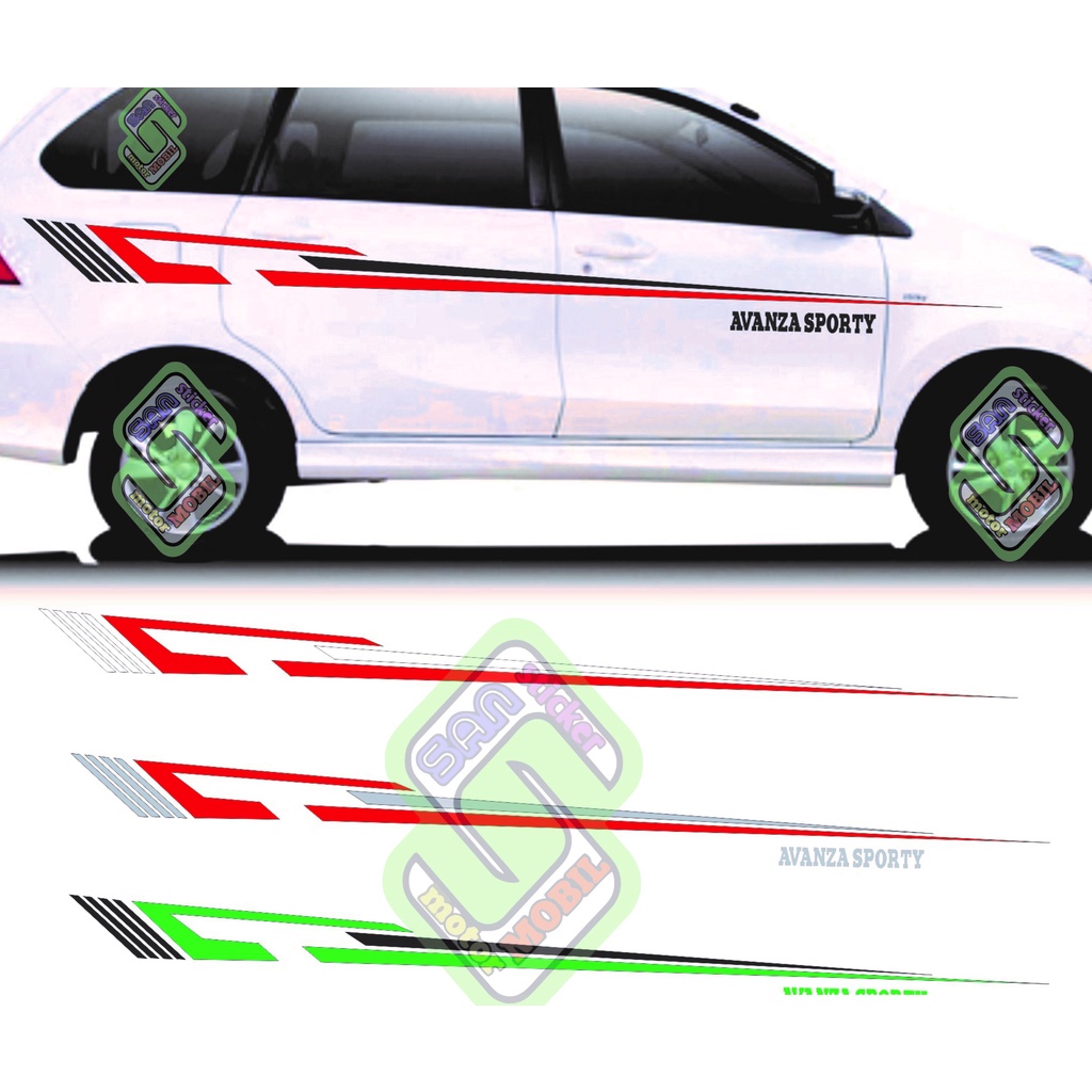 sticker mobil stiker avanza sticker mobil toyota avanza sticker mobil avanza sticker toyota striping