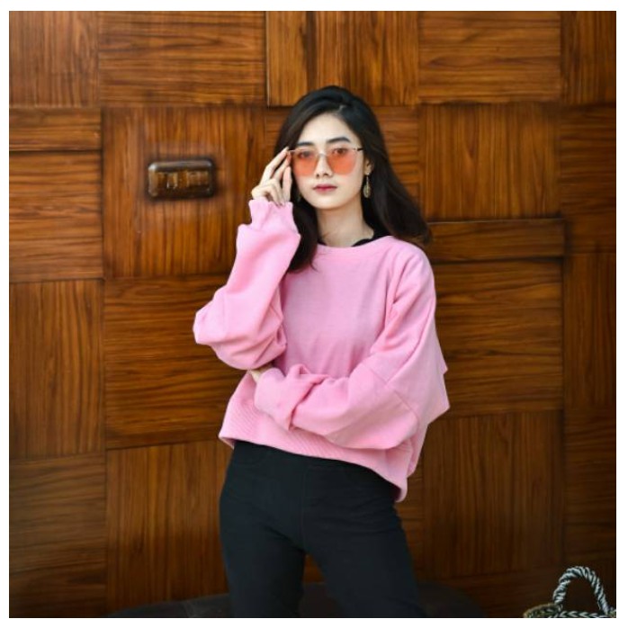 SWEATER WANITA CROP OVERSIZE  TEBAL TERBARU,