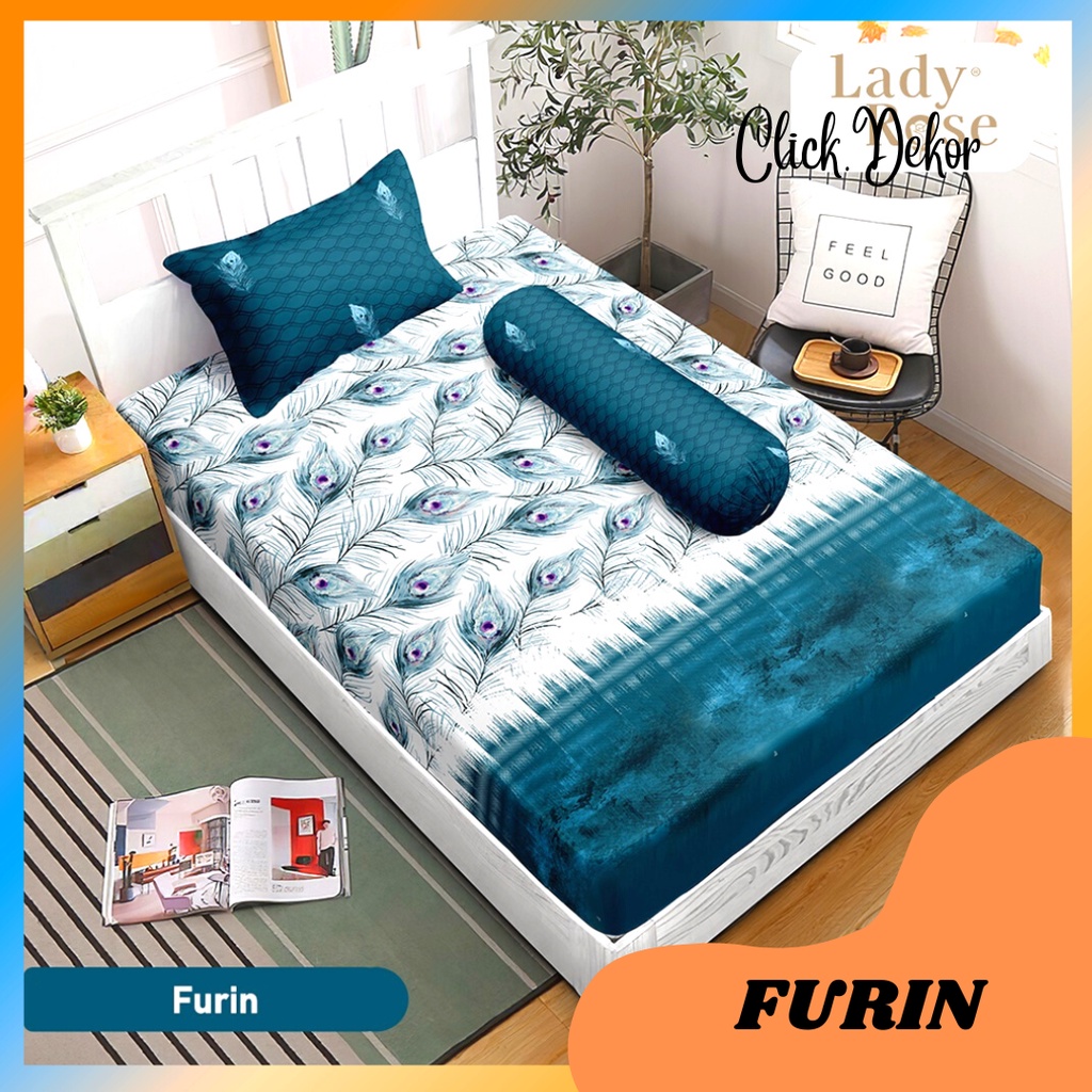 SPREI LADY ROSE SINGLE 120X200 NO 3 FURIN SEPREI LADY ROSE TERBARU SEPRAI TEMPAT TIDUR CANTIK SPREI 