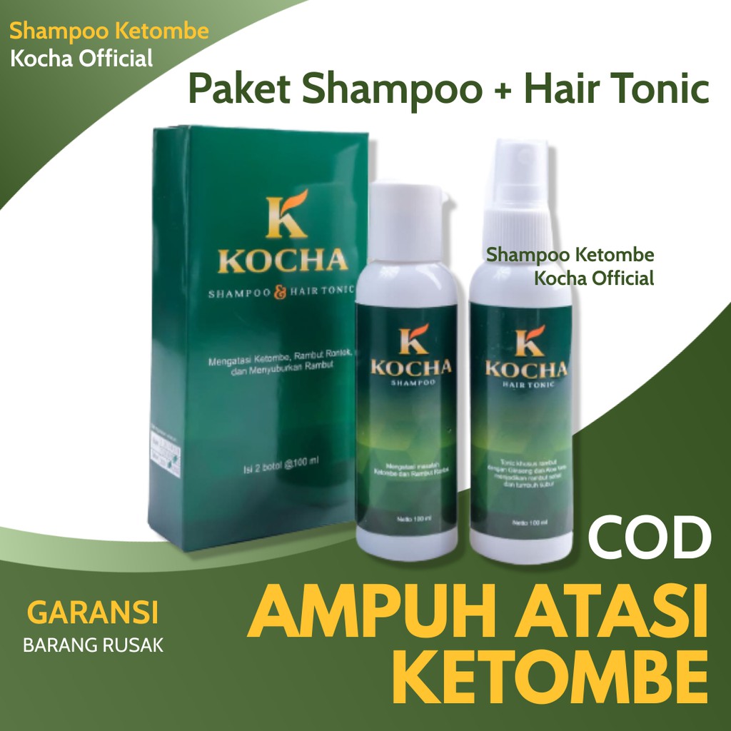 Shampoo Obat Rambut Rontok Parah dan Anti Ketombe Paling Ampuh by Kocha