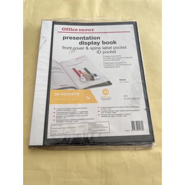 

Map plastik Uk A4 isi 30 lembar Office depot , Map plastik A4 , Map / pc