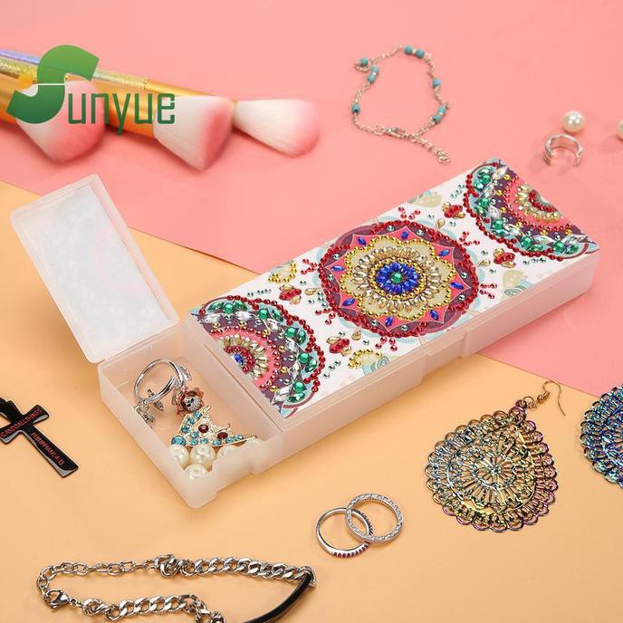 

Diy Mandala Special Shaped Diamond Painting Stationery Storage Box Pulaukulur.Com2