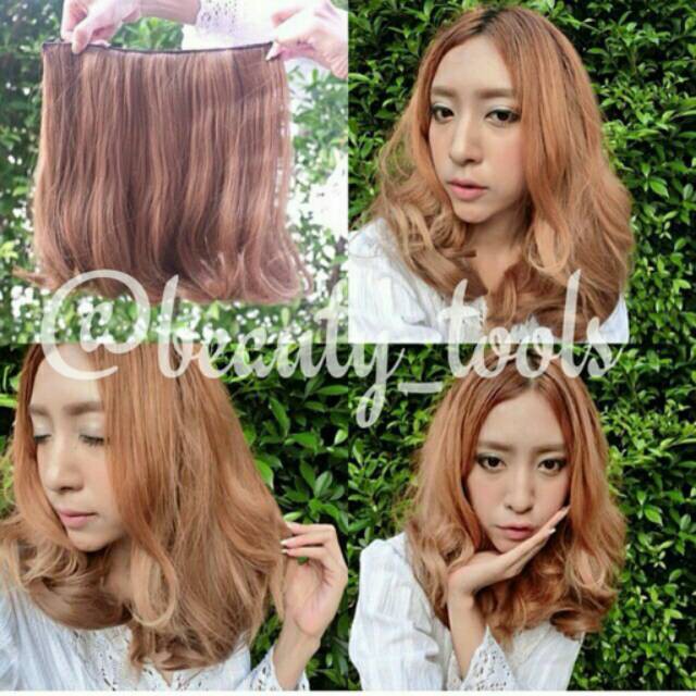 HAIRCLIP PENDEK BLOW KOREAN SHORT HAIR EXTENSION WIG RAMBUT PALSU
