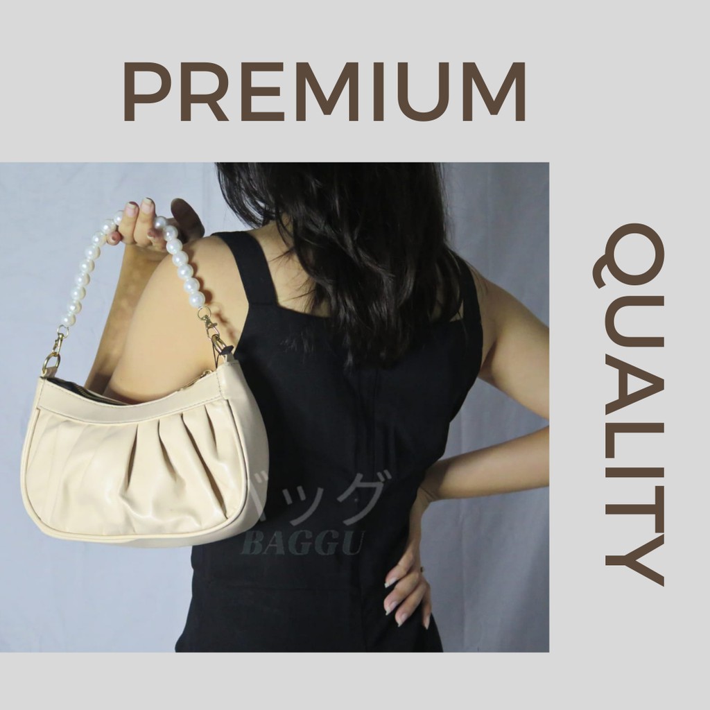 BAGGU.ID Pearls Hand Bag / Tas Tangan Mutiara / Top handle Bag Premium Quality / Mini Bag