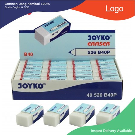 

PENGHAPUS PENSIL JOYKO PUTIH ERASER 526 B40 TERLARIS KECIL MINI B40P BERSIH MURAH UJIAN EXAM CLEAN