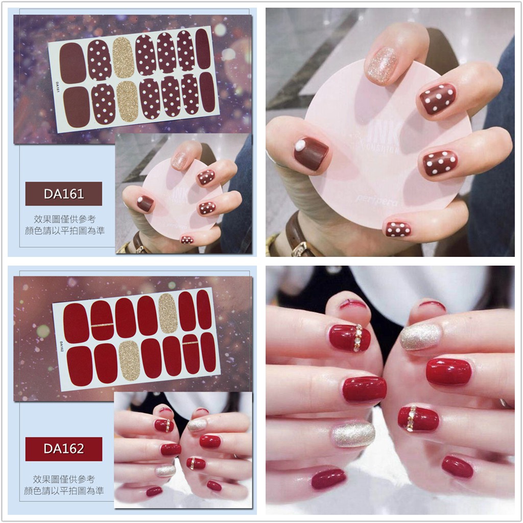 &lt;Jjoygirl&gt;DA Nail sticker motif / sticker kuku / stiker kuku / nail stiker glitter / stripes design