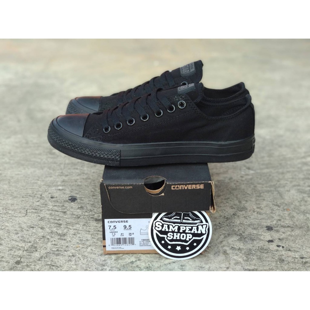 converse full black ori