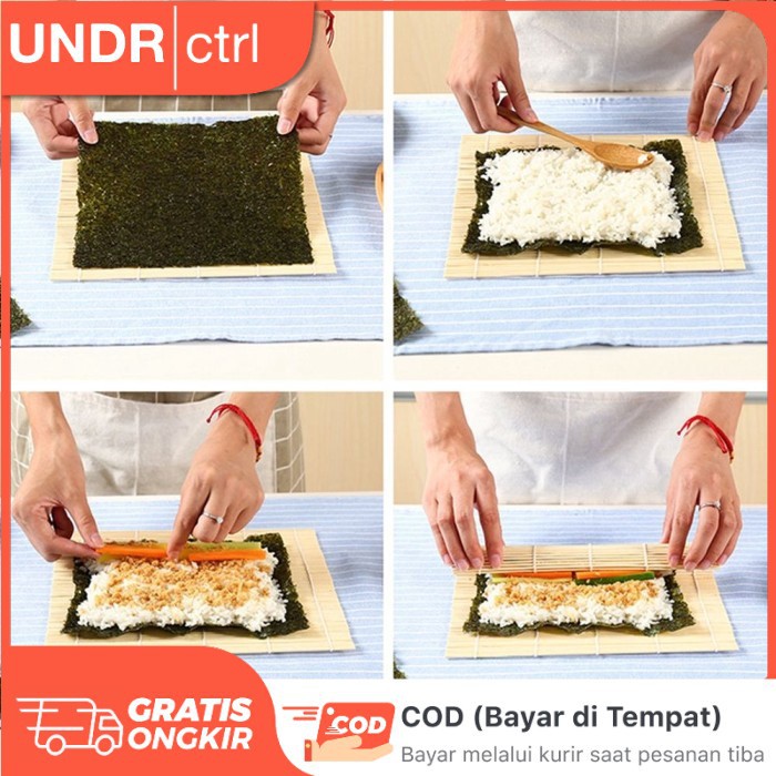 Alat Cetak Gulung Sushi - BAMBOO SUSHI MAT ROLLER