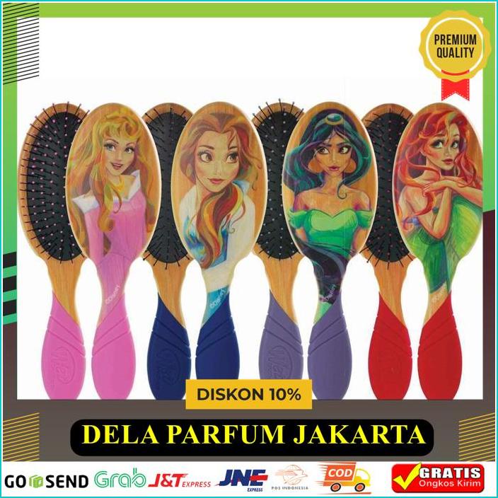 WET BRUSH PRO DETANGLER DISNEY PRINCESS STYLIZED - AURORA / BELLE / JASMINE / ARIEL KUALITAS TINGGI 