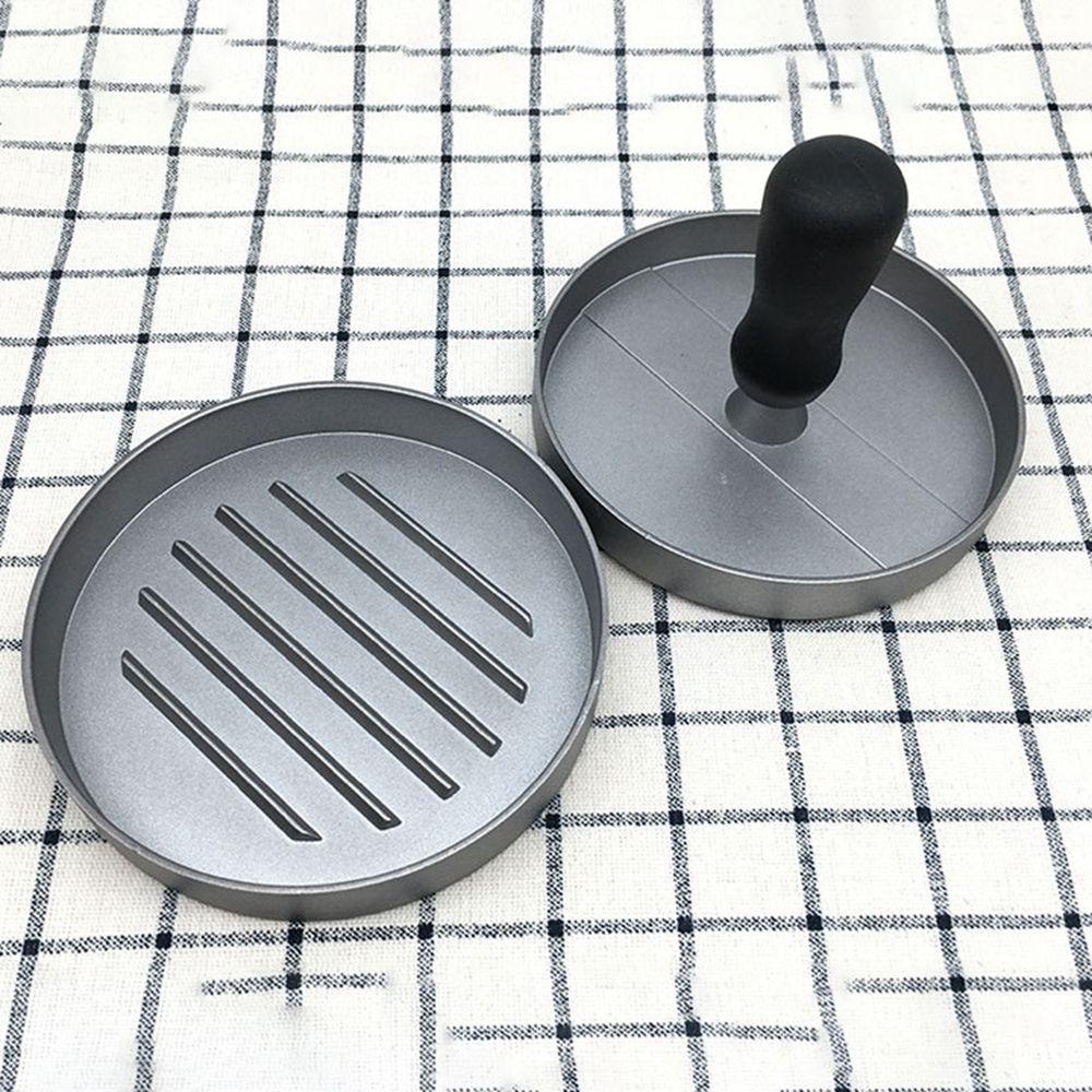 [Elegan] Hamburger Press Easy Cleaning Round Untuk Grill Griddle, BBQ Hamburger DIY Pembuat Burger Anti Lengket