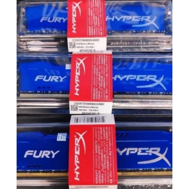 RAM KINGSTON HYPERX FURY GAMING DDR3 8GB 1600MHz 12800 RAM PC DDR3 8GB
