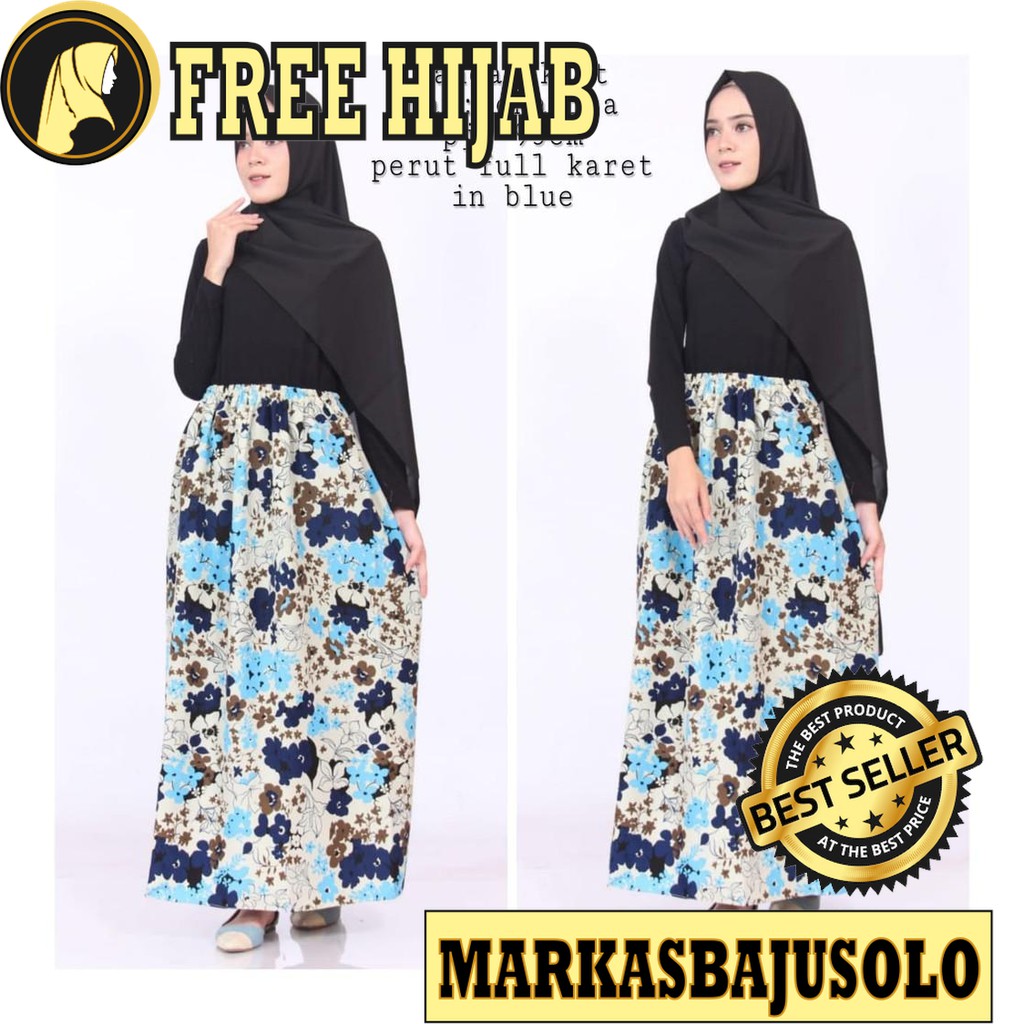 WANDA SKIRT ROK MOTIF / ROK JEANS WANITA MURAH / SPAN / PANJANG / PENDEK / JUMBO / ANAK