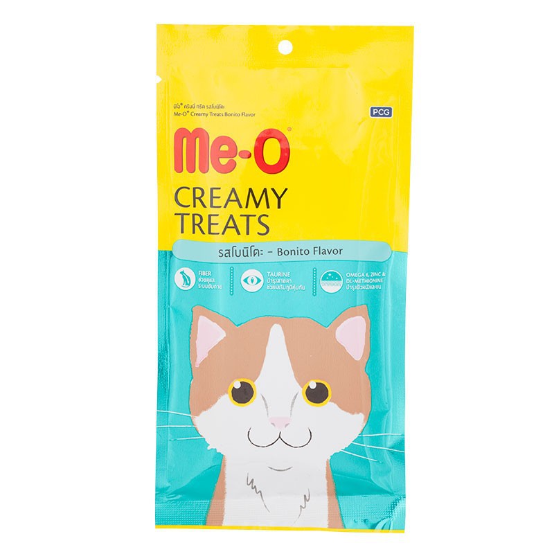 MAKANAN KUCING MEO CREAMY TREATS BONITO FLAVOR 60GR