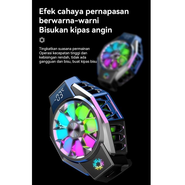 Radiator Basike Fancooler Pendingin HP Coolingfan Gaming Phone Cooler Clip-on Magnetic Mobile Phone 