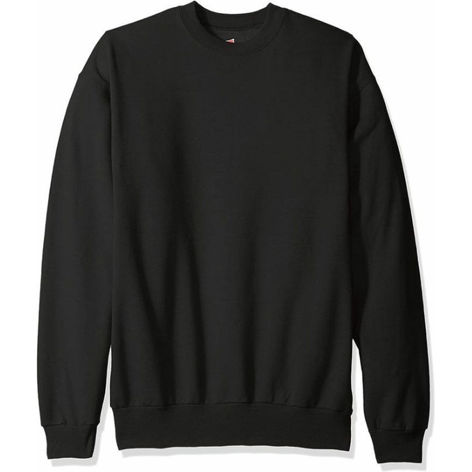 Sweater Crewneck Polos Hitam