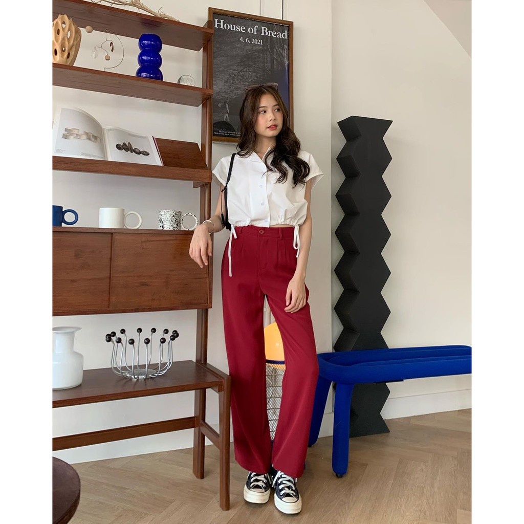 BEFAST - ZEC OOTD Wanita Celana Panjang MIRYA / Penny Pant / Celana Ala Style Korean / Celana Panjang Viral 2021 / Celana Panjang Polos Banyak Warna