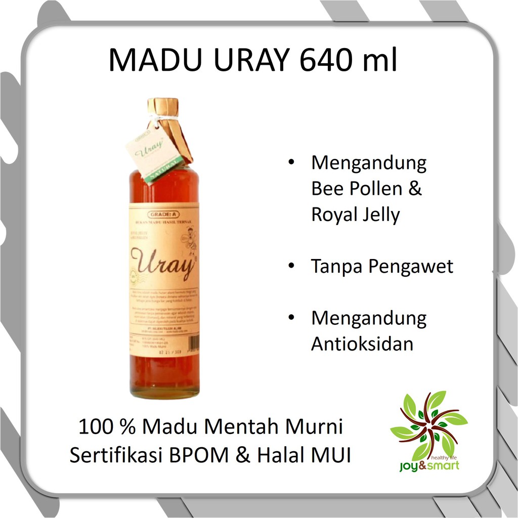 

Joy Smart Healthy Life Madu Hutan Uray 640 ml