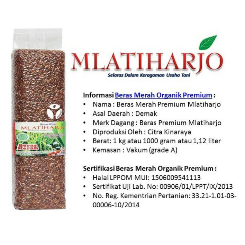 

Beras merah mlatiharjo