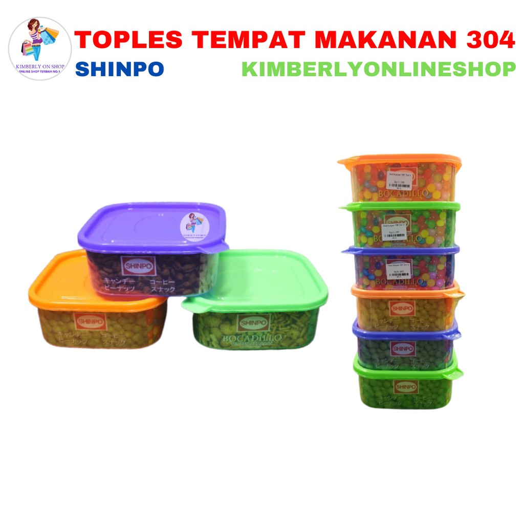 toples plastik tempat makanan shinpo 304 S bocadillo