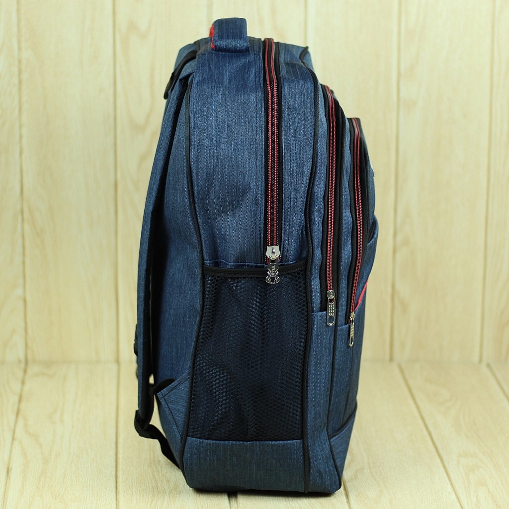 Tas Ransel Cowok Cordura Warna Navy Back Pack Pria Sekolah Kuliah Kece Back Pack Laptop