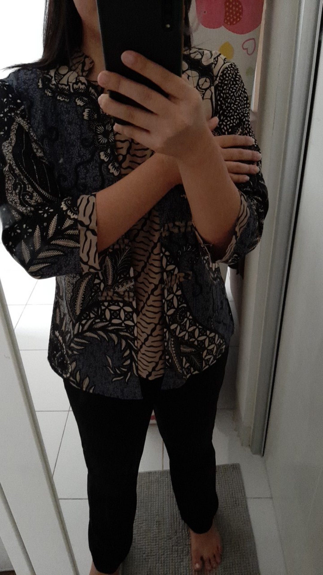 Atasan Batik Wanita Blouse Batik Model Jowo Free Masker Bahan Katun Size S-m-l-xl-xxl-3l-4l-5l