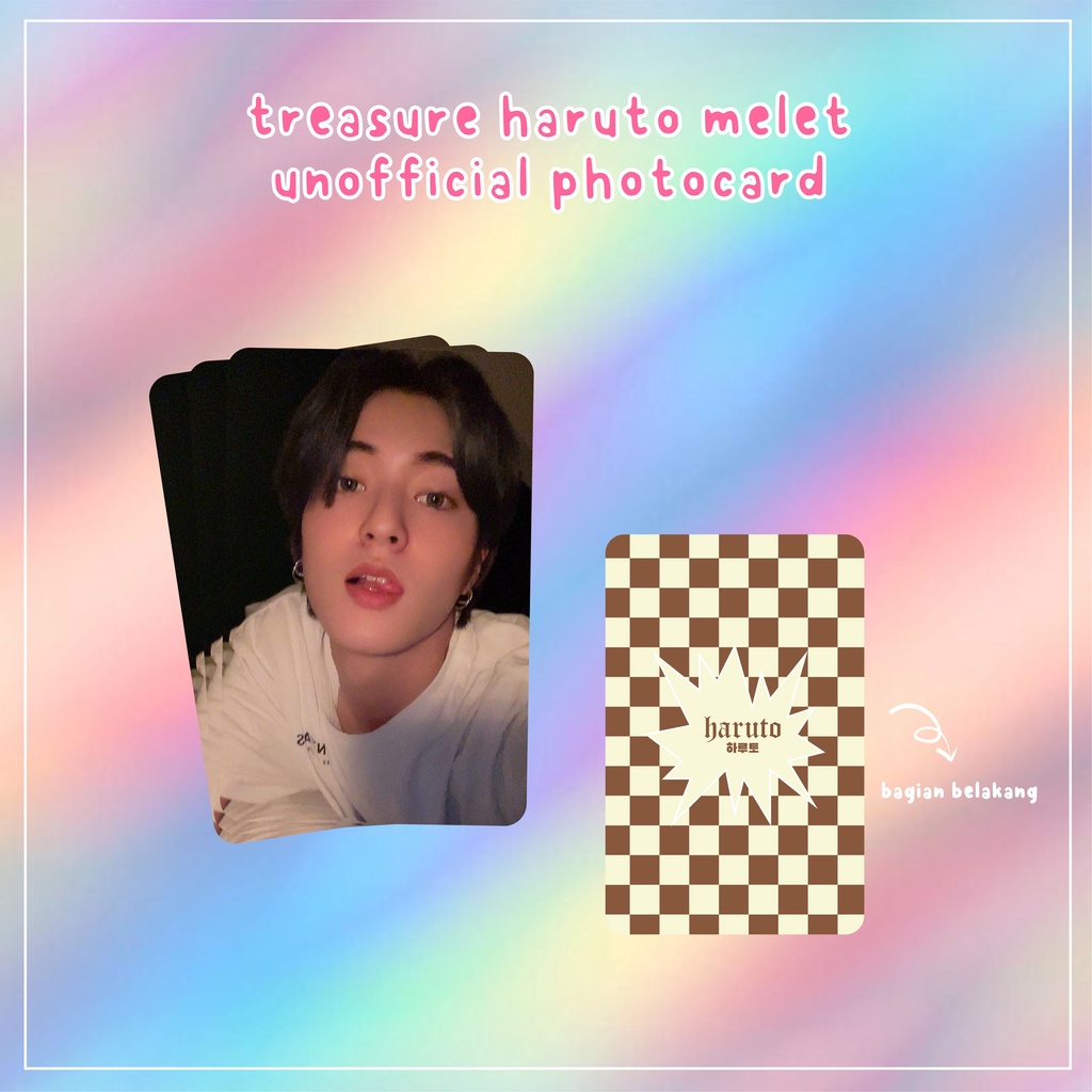TREASURE Haruto Melet Selca Unofficial Photocard