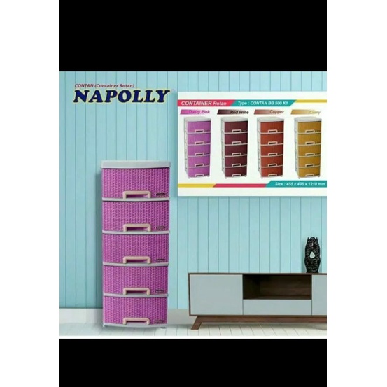 NAPOLLY CONTAN BB500*Merk : Napolly
Type : contan BB 500
Material : Plastik [motif rotan]