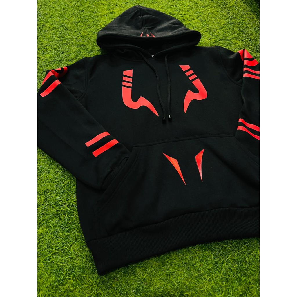 Hoodie Fleece Cosplay Sukuna Tattoo Cosplay Black Bahan Tebal Mantap Jujutsu Kaisen