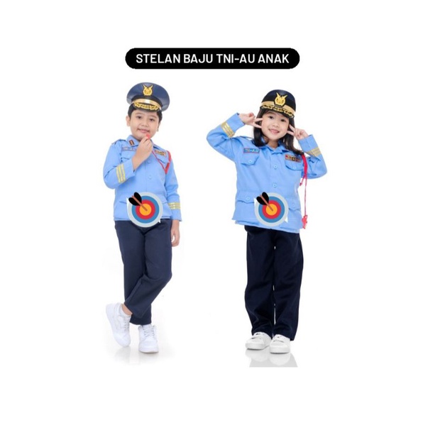 BAJU SERAGAM KARNAVAL TNI-AU ANAK LENGKAP