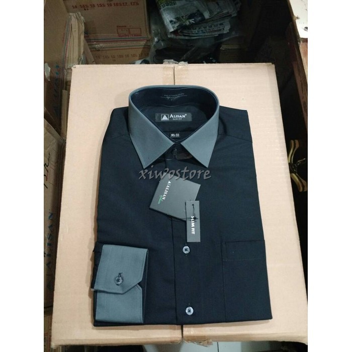 Atasan Kemeja Hem Batik Pria Cowok Lengan Pendek Warna Kuning Put EW582 Kemeja Alisan Slimfit Komb