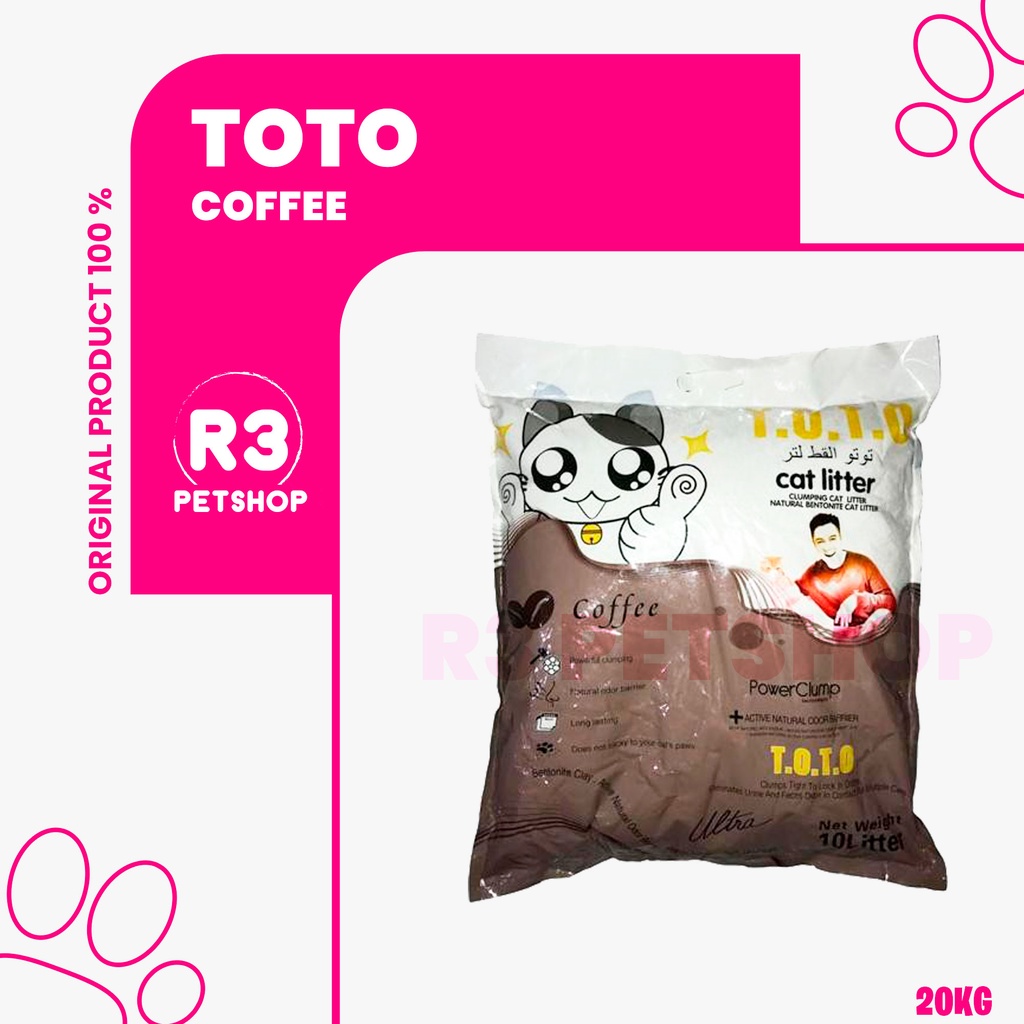 Pasir Kucing Toto 20kg All variant ( Grab gosend )