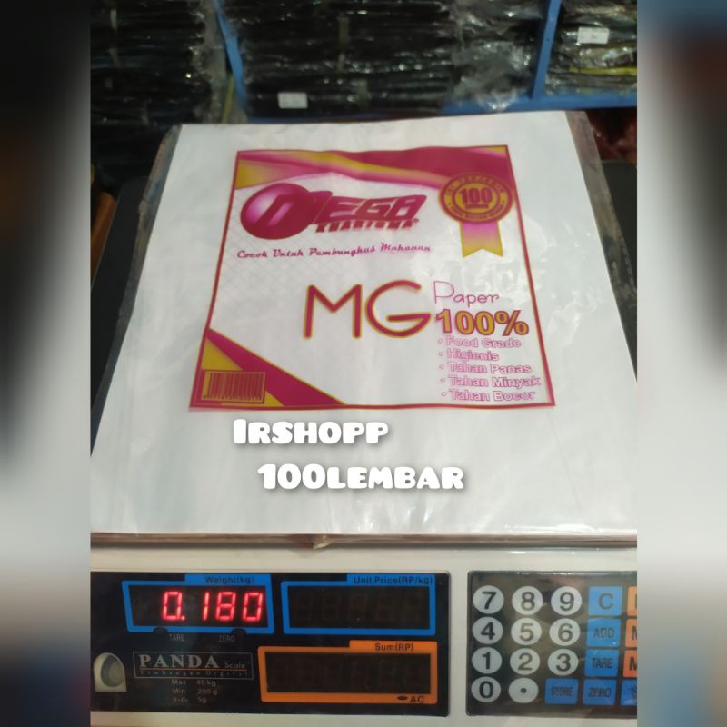 

kertas nasi kfc mega/mg paper 100lembar