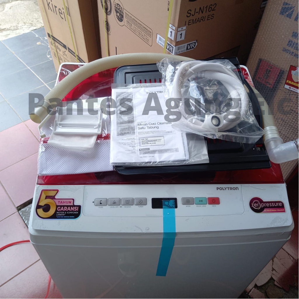 MESIN CUCI 1 TABUNG POLYTRON PAW7527 - 7,5kg