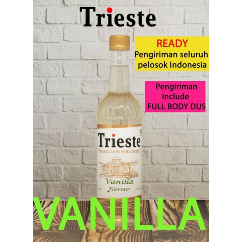 

Trieste Syrup Rasa VANILLA 650ml