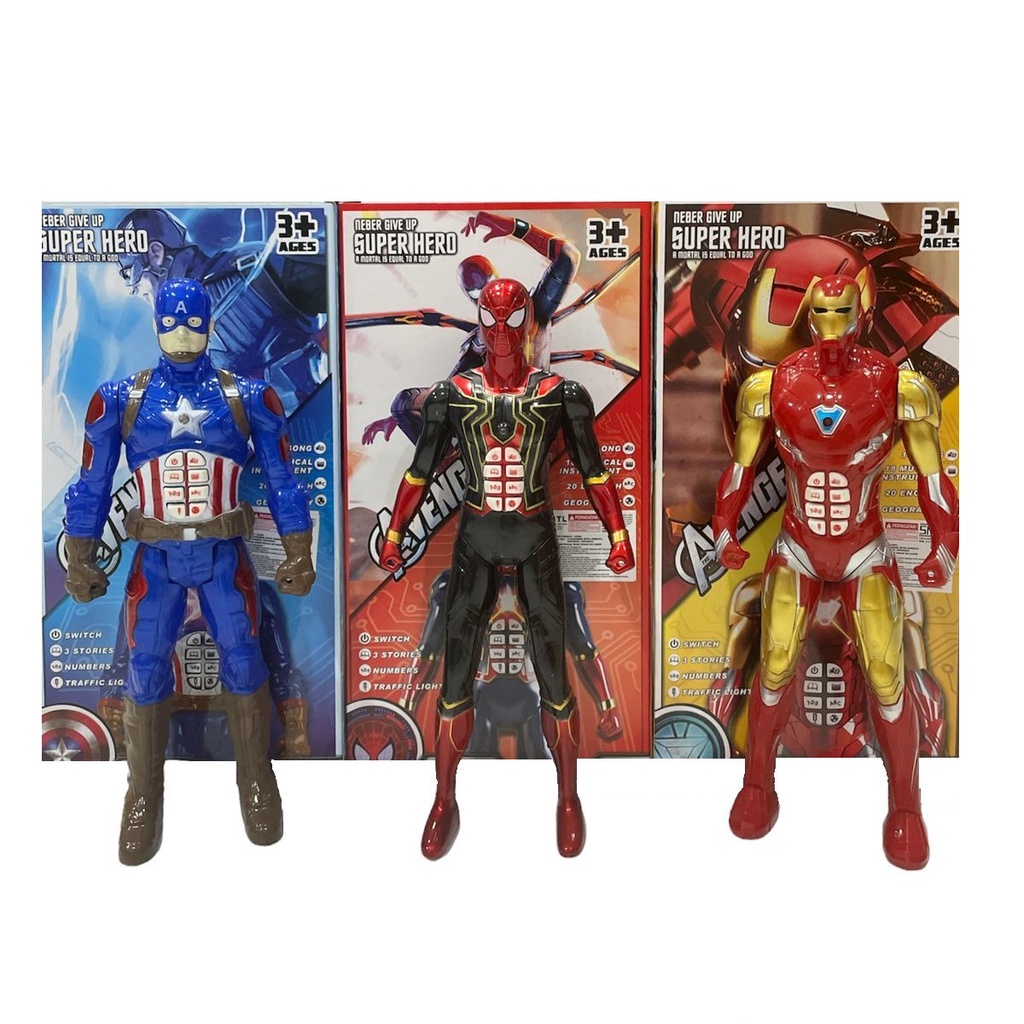 Mainan Anak AVENGERS DONGENG Robot Ironman Captain Amerika Spiderman