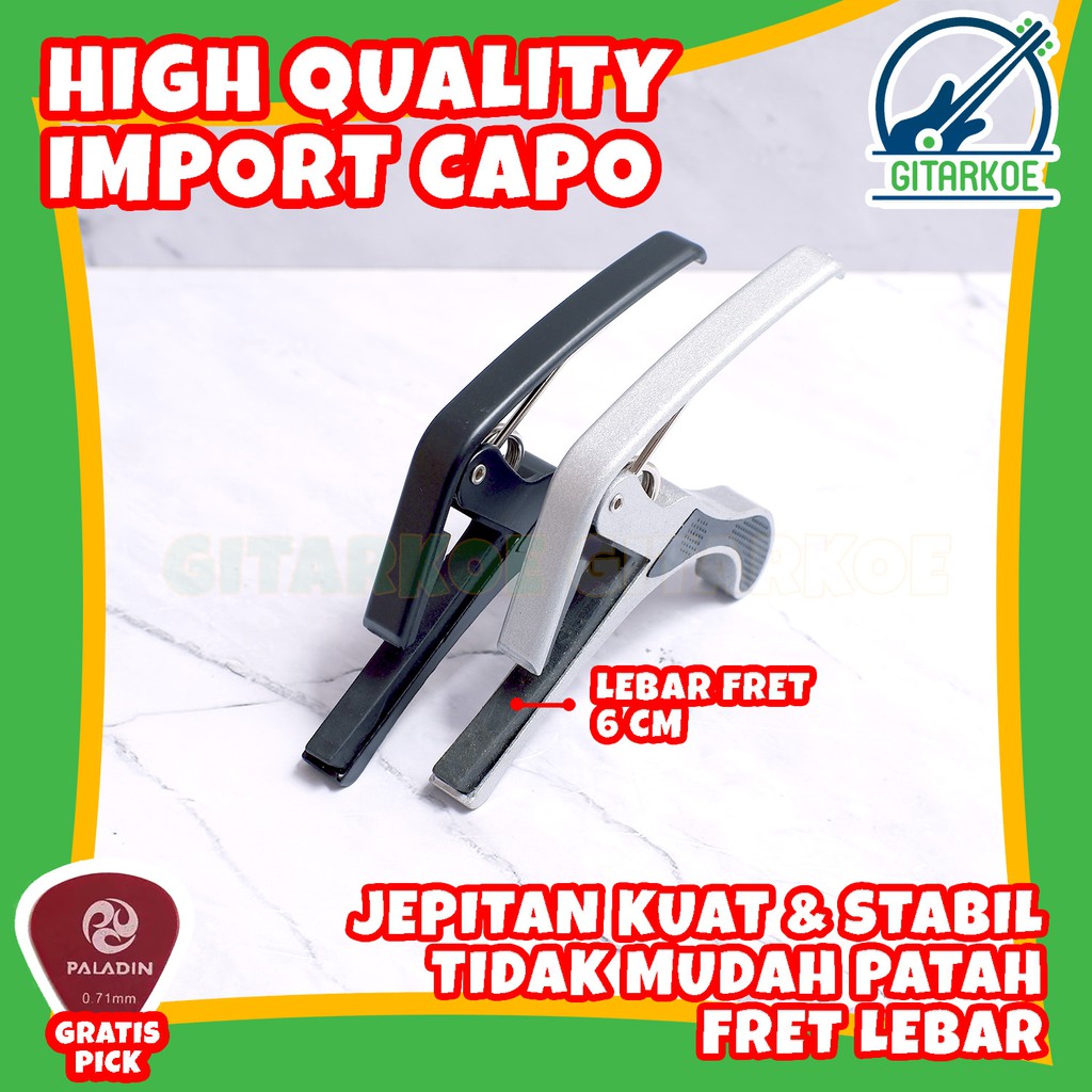 Capo Gitar Besi / Kapo Gitar Bahan Besi Premium Quality - Penjepit Gitar - CP-01