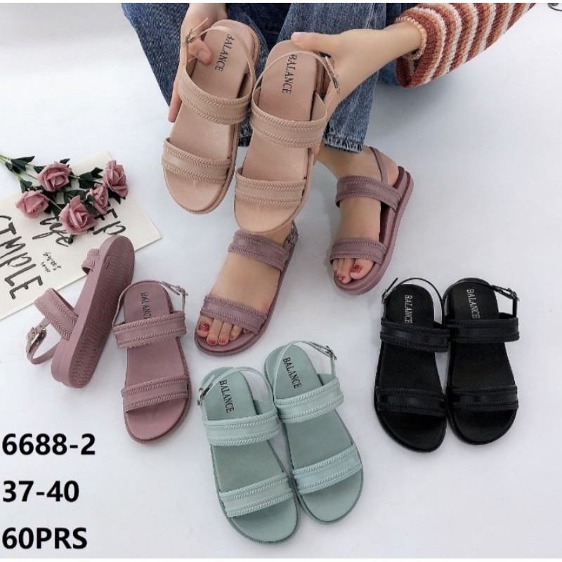 Sandal Wanita Jelly Tali Belakang Balance 6688-2