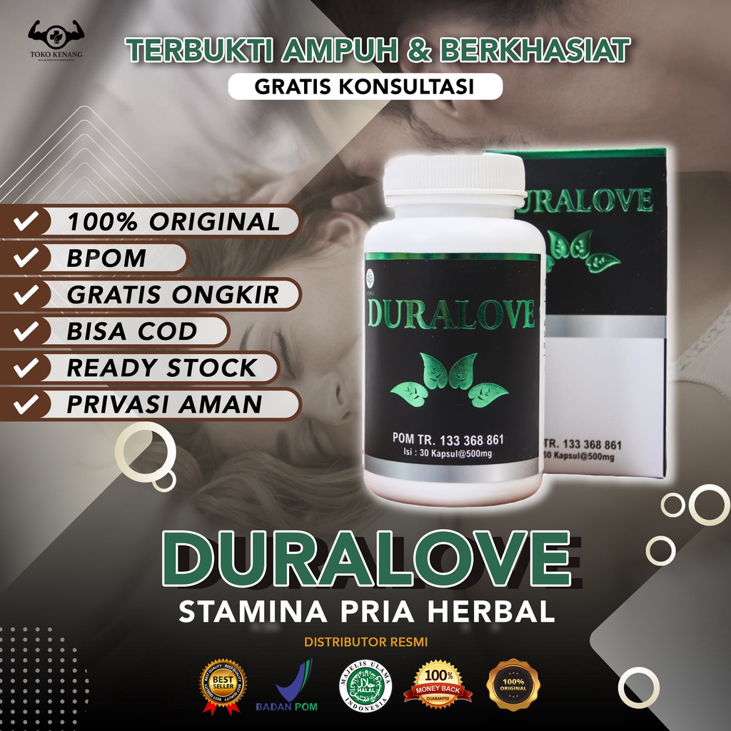 DURALOVE ASLI ORIGINAL 100% SUPLEMEN HERBAL PENAMBAH STAMINA OBAT KUAT PRIA DEWASA MENCEGAH EJAKULAS