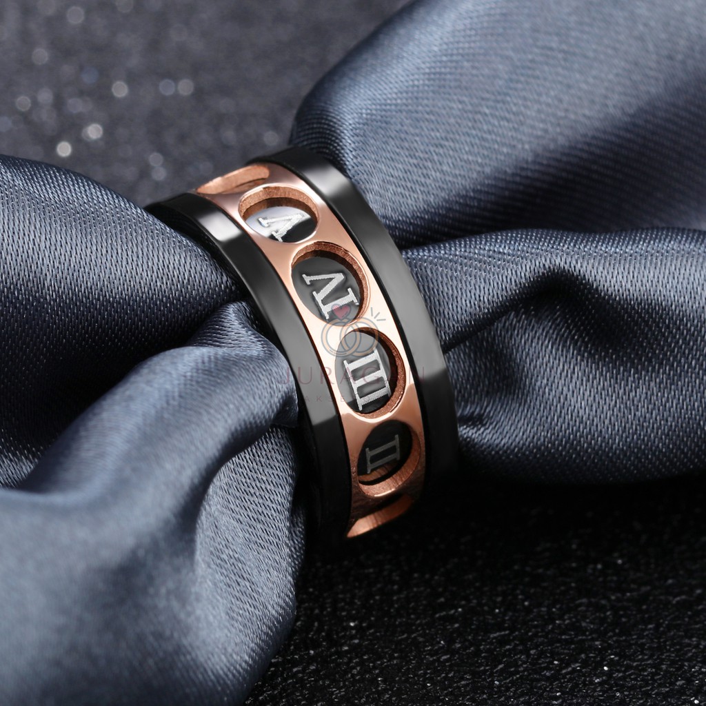 [EKSKLUSIF] Cincin Titanium Pria Greeky Ring BONUS Gelang