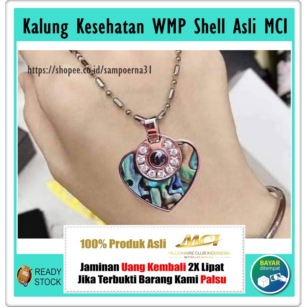 Kalung Kesehatan WMP Shell Asli Original MCI - Kalung Mci - Kalung MCI Asli - Kalung Kesehatan MCI