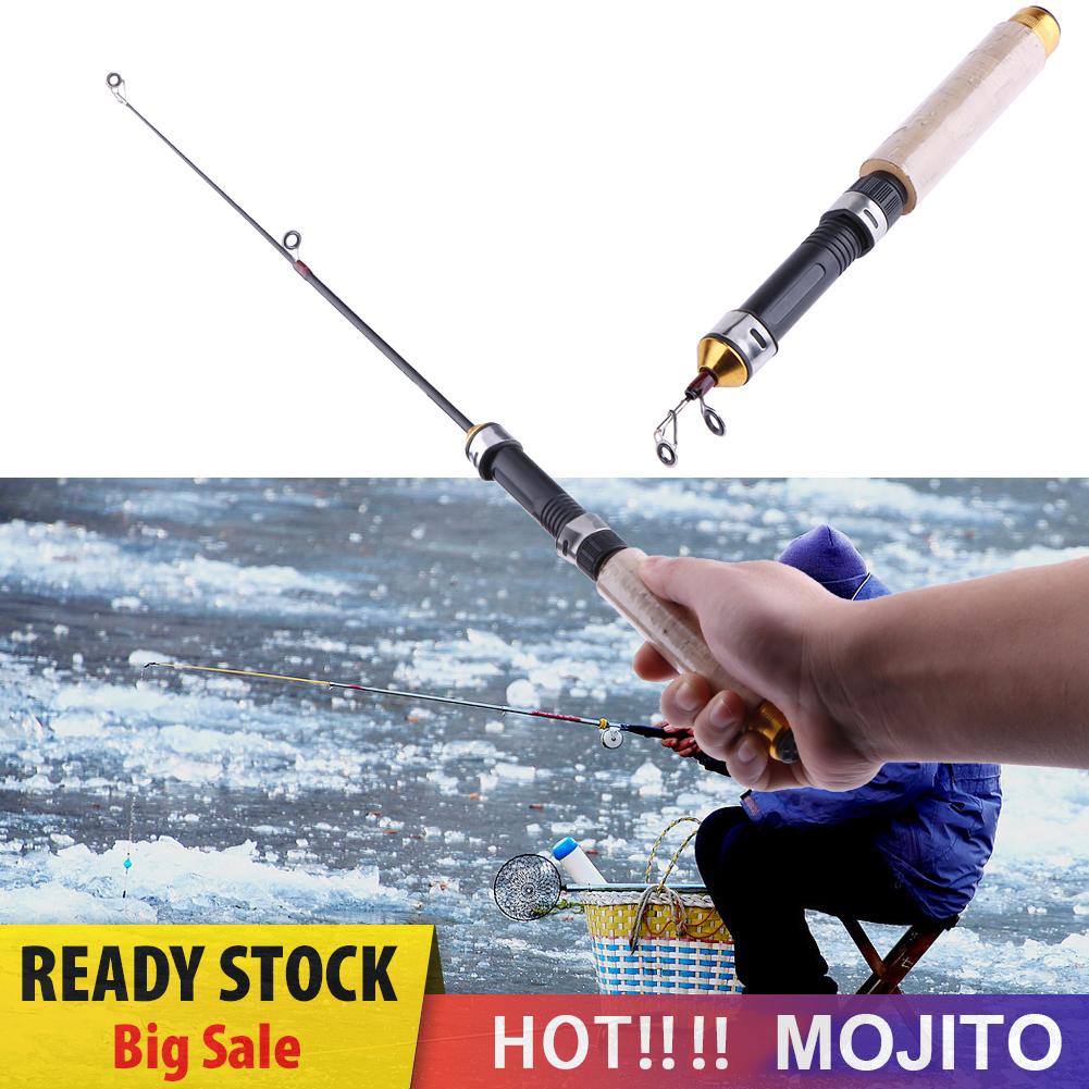 Joran Pancing Teleskopis Portable 60cm Untuk Memancing Di Es