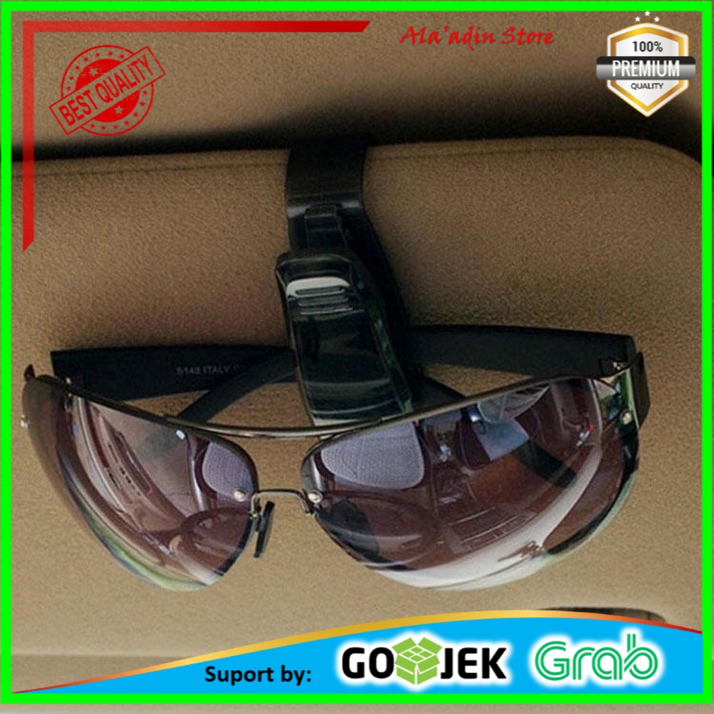 Cuci Gudang VINID Vehicle Mounted SunGlasses Clip Gantungan Kacamata - QF-1301