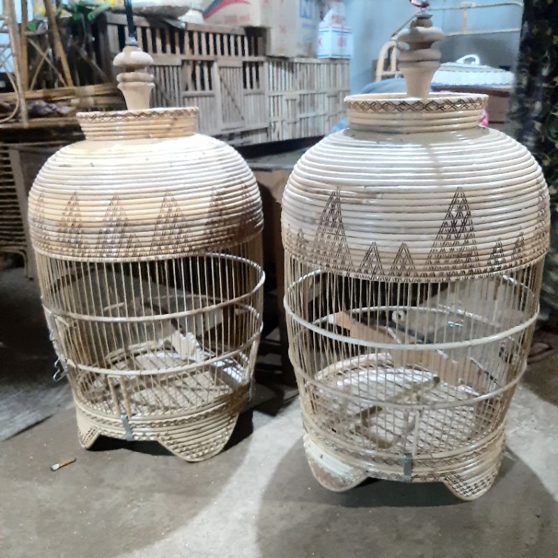 sangkar burung perkutut full rotan