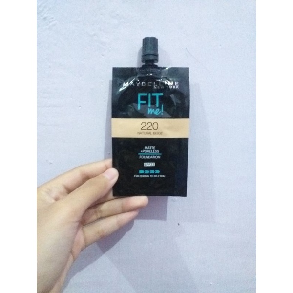 preloved foundation maybelline fit me 220 sachet