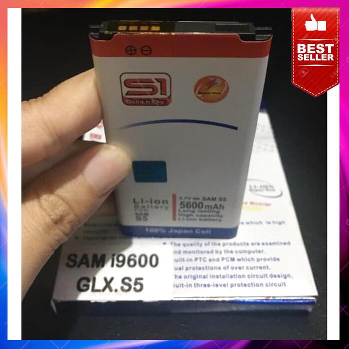 Acc Hp Baterai Samsung Galaxy S5 I9600 5000Mah Double Power Super One S1